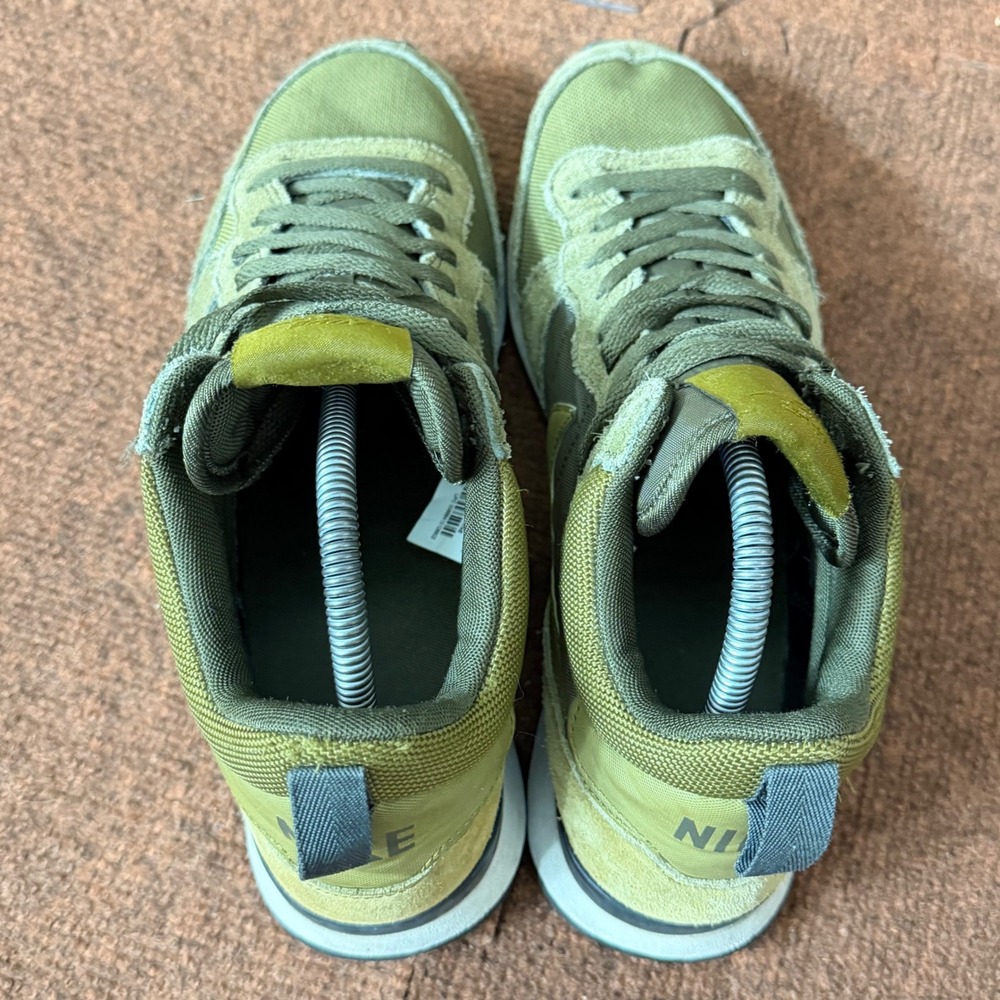 A- shoes Nike Internationalist Mid Olive Green Mens Sneakers 682844-303 Size 10 - Picture 3 of 12
